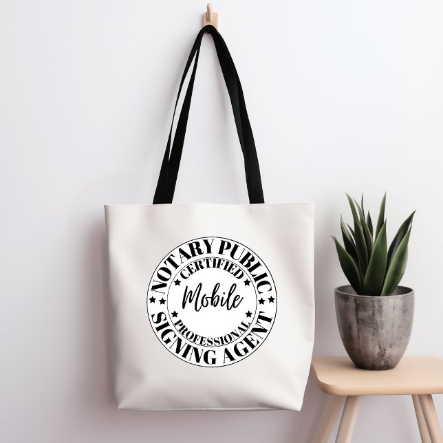 Mobile Notary Public Signing Agent Tote Bag (Creator Uploaded)