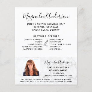 Mobile Notary Service Marble Flyer
