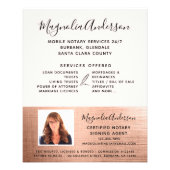 Mobile Notary Service Rose Gold Photo Flyer (Front)