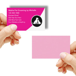 Mobile Pet Grooming Services Business Card