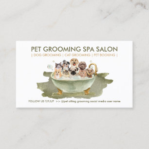 Mobile Pet Wash Service Business Card