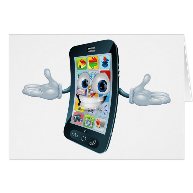 Mobile phone man (Front Horizontal)