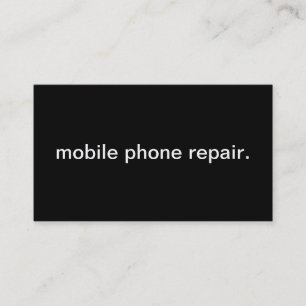 Mobile Phone Repair Business Card