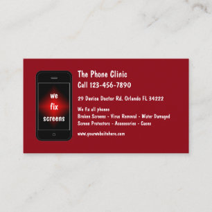Mobile Phone Repair Business Card