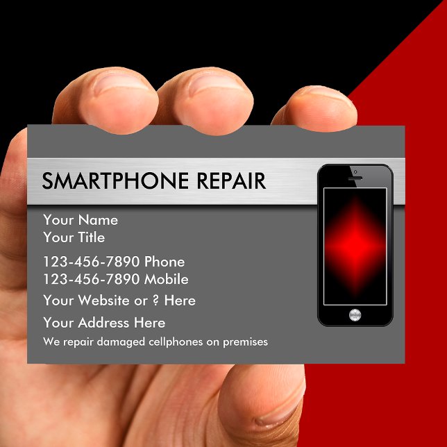 Mobile Phone Repair Business Cards (Creator Uploaded)