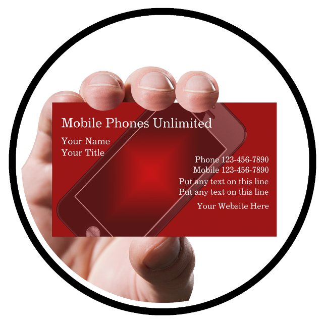 Mobile Phones Business Cards (Creator Uploaded)