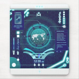 Mobile Quantum Computer Flexible Screen Mouse Pad