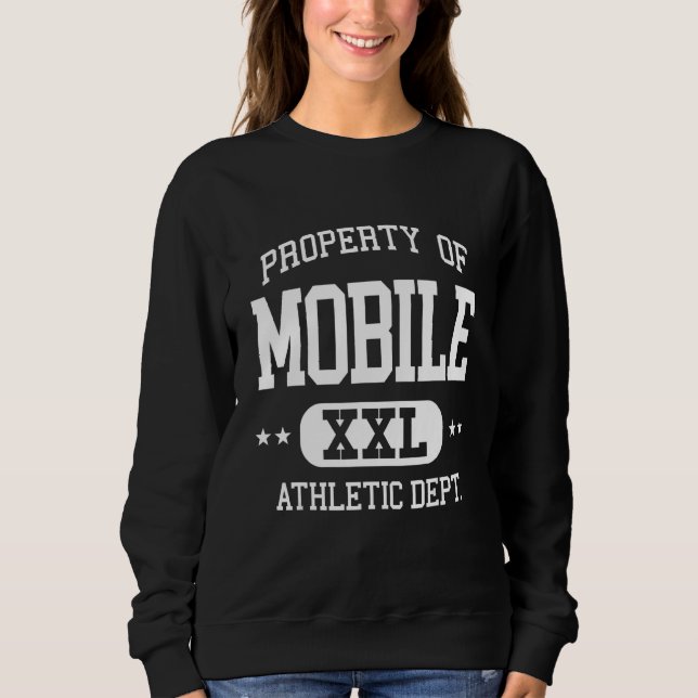Mobile Retro Athletic Property Dept Sweatshirt (Front)