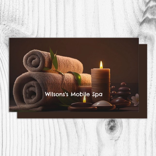 Mobile Spa Business Card (Mobile Spa Business Cards)