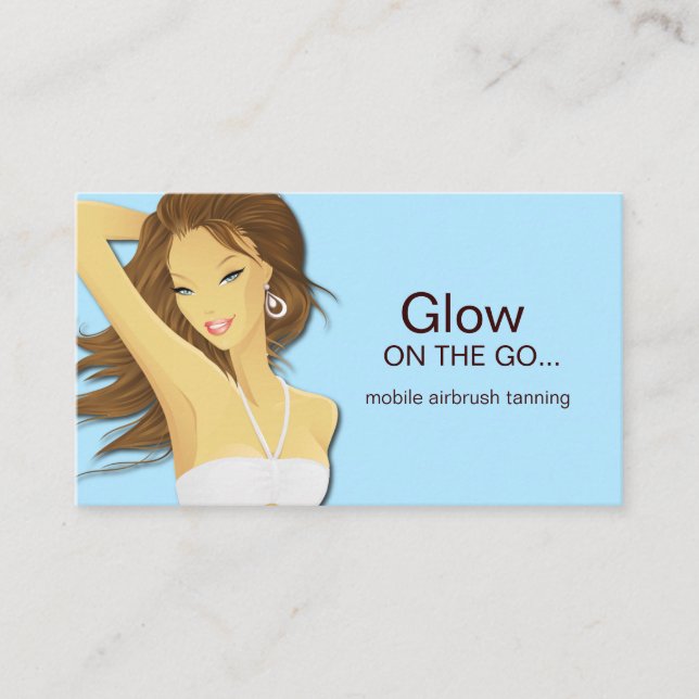 Mobile Spray Tanning Business Card (Front)
