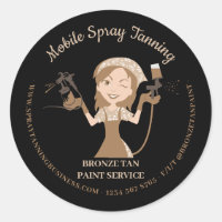 Mobile Tanning Spray Body Painter Lady Boss