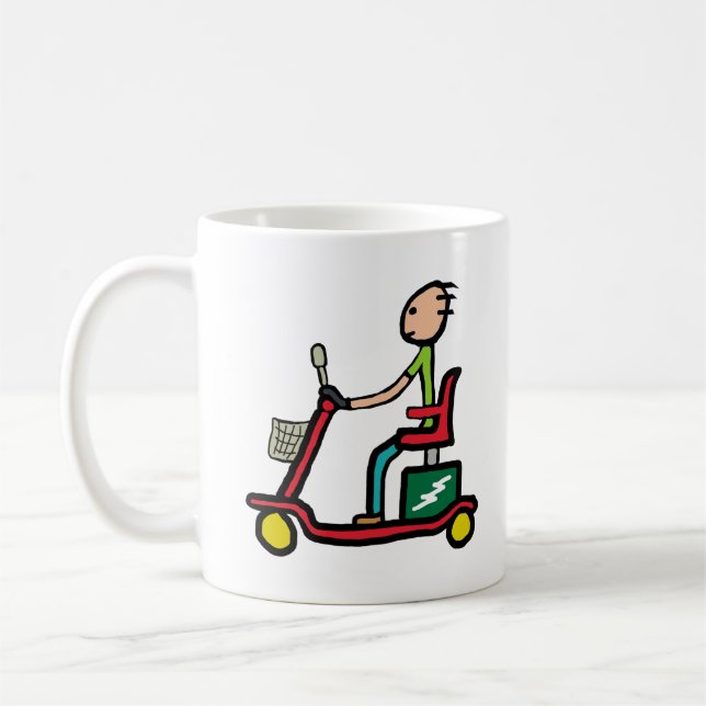 Mobility Scooter Coffee Mug (Left)