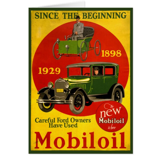 Mobiloil Vintage Poster Restored (Front)