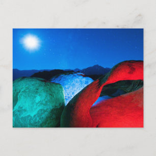 Mobius Arch & Rocks   Alabama Hills, California Postcard