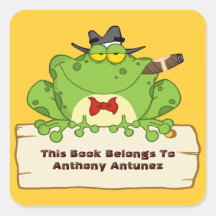 Mobster Frog Bookplate