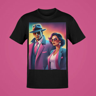 Mobster Guy / Woman / Suited Mob Gang Collection T-Shirt