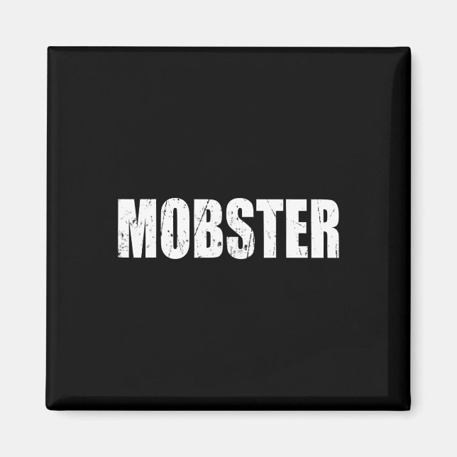 Mobster Halloween Costume Funny Cute Distressed  Magnet (Front)