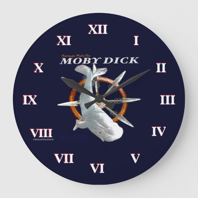 Moby Dick Large Clock (Front)