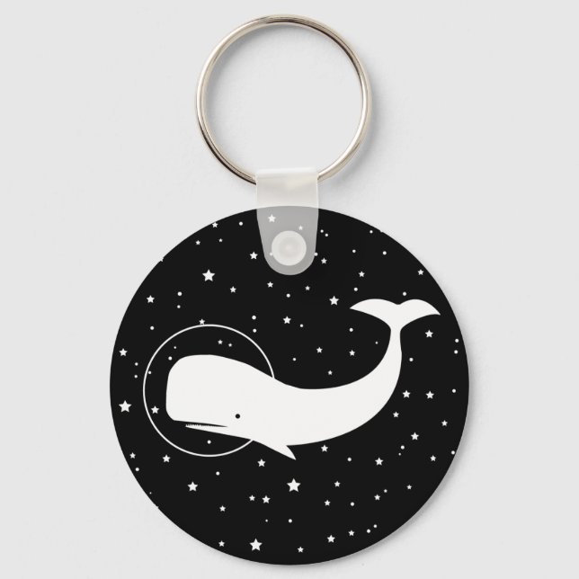 Moby in Space Key Ring (Front)