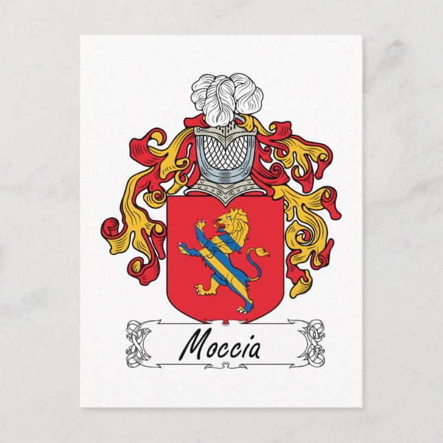 Moccia Family Crest Postcard (Front)