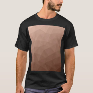 Mocha Brown geometric mesh modern pattern T-Shirt