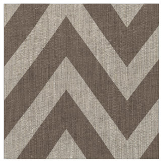 Mocha Brown Modern Chevron Large Scale Fabric
