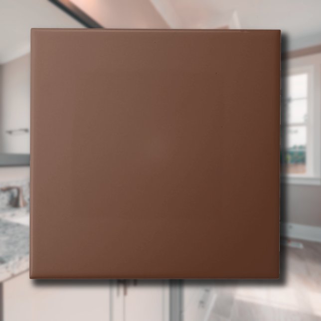 Mocha Brown Solid Colour | Classic Elegant Tile (Creator Uploaded)
