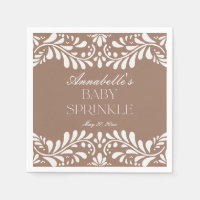 Mocha Brown Talavera Tile Fiesta Baby Sprinkle