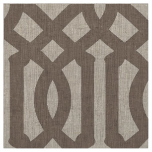 Mocha Brown Trellis Large Scale Fabric