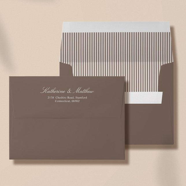 Mocha Brown Wedding Envelope (Creator Uploaded)
