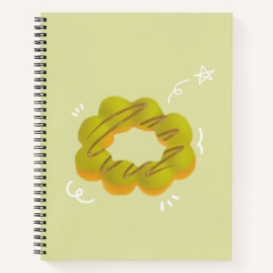 Mocha doughnut Spiral Notebook