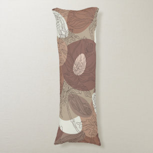 Mocha Hibiscus Botanical Harmony Body Cushion