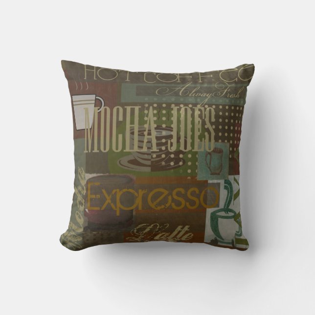 Mocha Joes Coffee Pillow (Front)