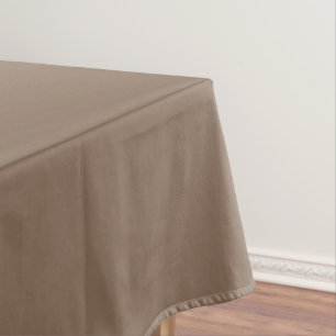 Mocha Latte Brown, Earthy Neutral Solid Colour Tablecloth