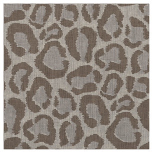 Mocha Leopard Animal Print Large Scale Fabric