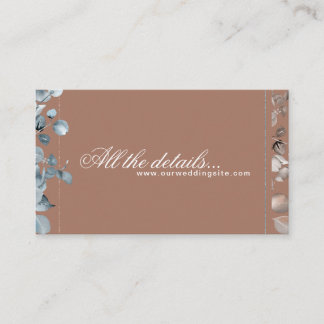 Mocha Mousse Botanical all the details 2 Enclosure Card