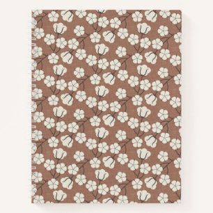 Mocha Mousse - Cotton flower Notebook