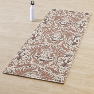 Mocha mousse forest/Woodland animals and plants Yoga Mat