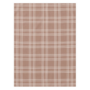 Mocha Mousse Gingham Tablecloth