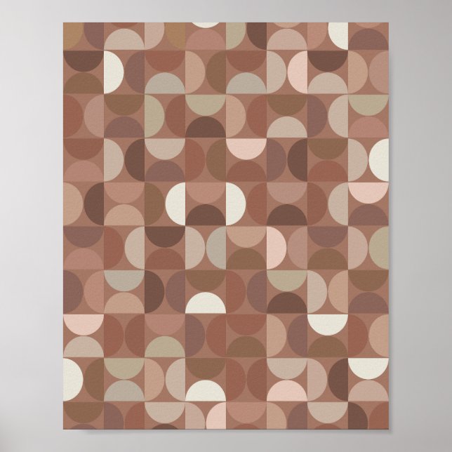 Mocha Mousse Mid Century Modern Poster (Front)