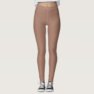 Mocha Mousse Solid Colour Leggings