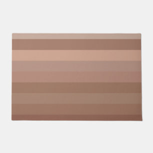 Mocha Mousse Stripes Doormat