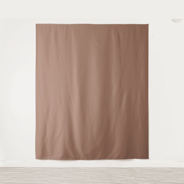Mocha Mousse Trendy Elegant Solid Colour  Tapestry (Front)