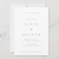 Mocha Mousse White Boho Minimalist Modern Wedding