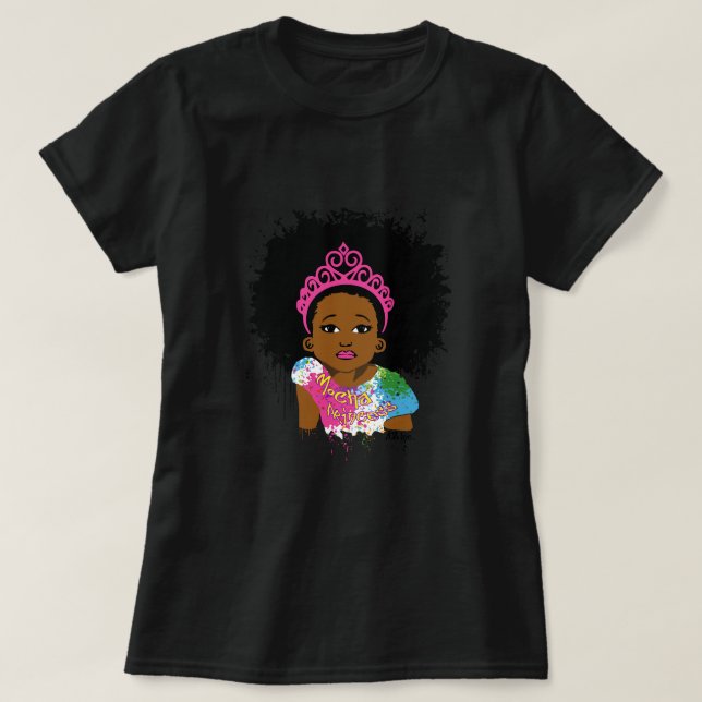 Mocha Princess Basic T-Shirt (Design Front)