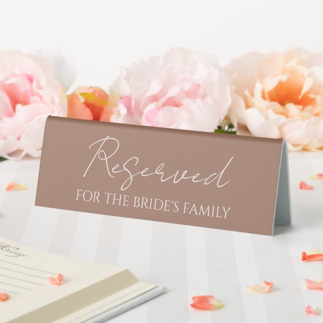 Mocha Reserved for Bride's Family Wedding (In SItu (Wedding))