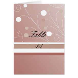Mocha Table Seating Card