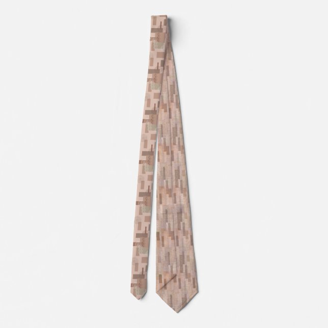 Mocha tiles  tie (Back)