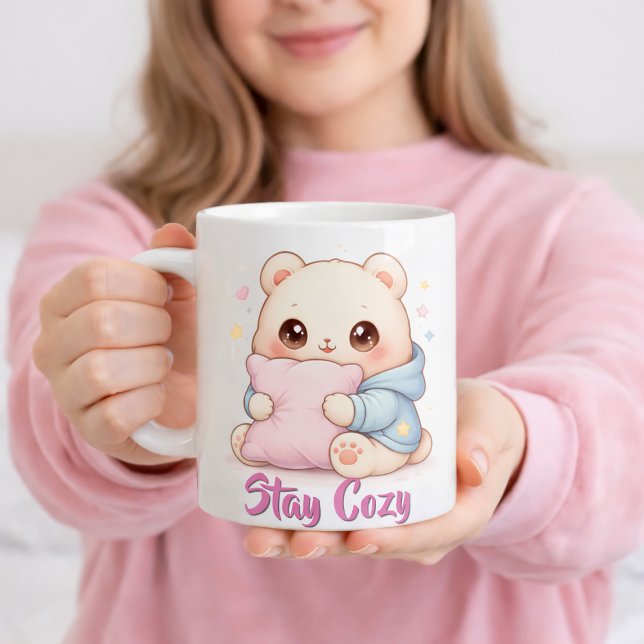 Mochi Cuddle Bear Cute Kawaii Style Pillow Hug  Coffee Mug (Creator Uploaded)