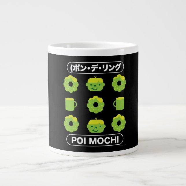 Mochi Donuts Poi Mochi And Coffee  Large Coffee Mug (Front)